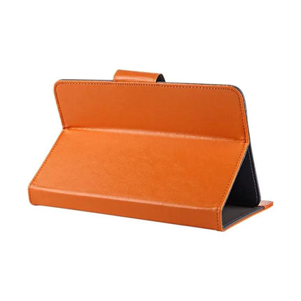 Leather Protective Case for 9-Inch Tablets with Built-In Holder