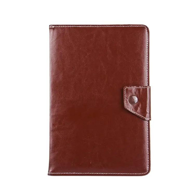 Leather Protective Case for 9-Inch Tablets with Built-In Holder