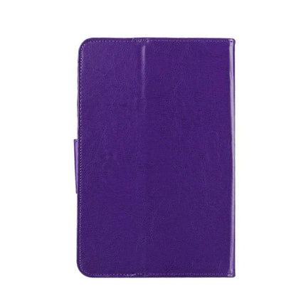 7-Inch Tablet Leather Case with Holder and Crazy Horse Texture in purple with stand function and port access