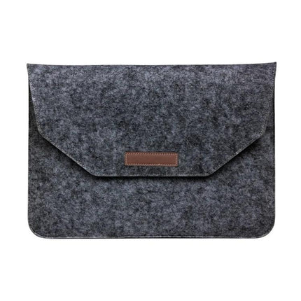 Felt Sleeve Bag for 11.6 Inch Laptops and Tablets with Pockets gray felt envelope sleeve with front pocket for cables and notebooks