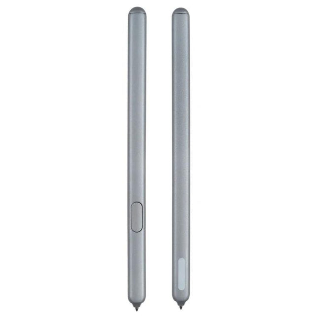 Stylus Pen for Samsung Galaxy Tab S6 Lite, Great for Handwriting - silver electromagnetic stylus showing front and back views