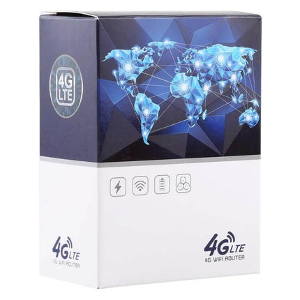 MF925 4G LTE Wireless Router for Internet Access and Sharing box showing 4G LTE logo and world connectivity graphic