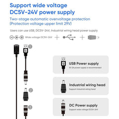 VONETS VAP11S-5G High-Speed Mini Wireless Bridge with Dual Antennas and Cooling Fan