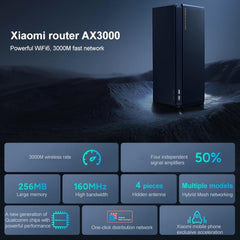 Routeur Xiaomi d'origine AX3000 WiFi6 Répéteur WiFi Full Gigabit Extender réseau, prise américaine