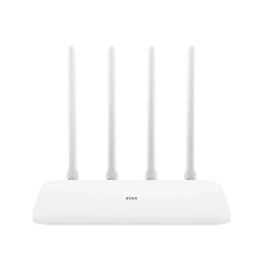 Xiaomi WiFi Router 4A for Seamless Home Network Connectivity - white dual-band router with four antennas and Gigabit ports