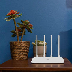 Xiaomi AC1200 Dual-Band Wireless Router with Smart APP Control, 128MB Memory, 1167Mbps Speed, 4 Antennas, and Gigabit Ports - US Plug