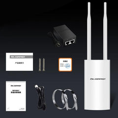 COMFAST CF-EW72 Amplificateur de signal extérieur étanche 1200 Mbps Routeur sans fil Répéteur Station de base WIFI avec 2 antennes