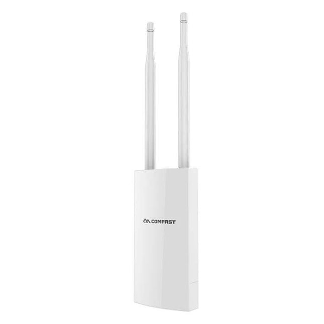 COMFAST CF-E5 for Outdoor 4G WiFi Connectivity and Signal Boosting white outdoor router with dual antennas for remote signal boost