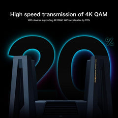 Xiaomi AX9000 Tri-Band WiFi6 Router - Enhanced Gaming Edition with USB3.0 and 12 Antennas for Mesh Networking