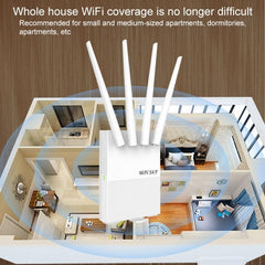 COMFAST GR401 Amplificador de señal para el hogar 4G de 300 Mbps, repetidor de enrutador inalámbrico, estación base WIFI con 4 antenas, edición Asia Pacífico