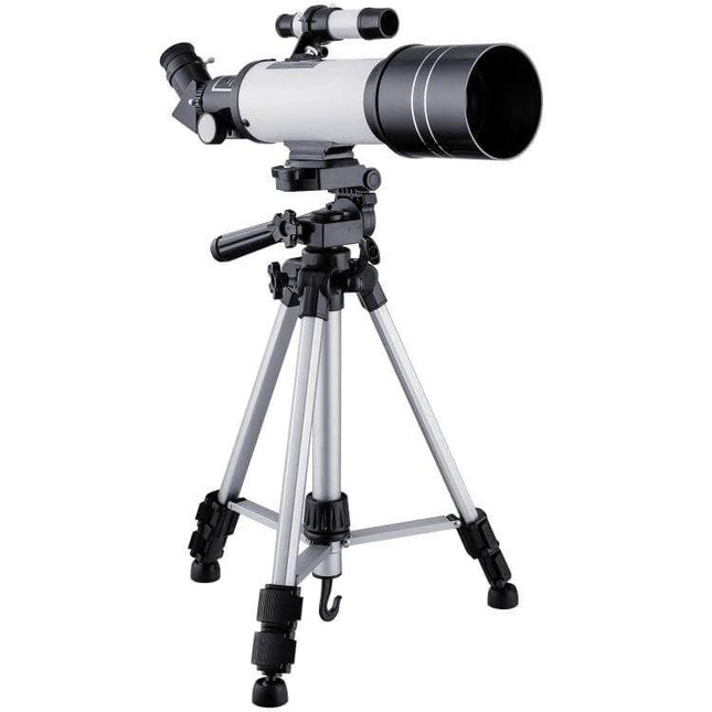 WR852-3 Telescope With Moon Filter For Everyday Viewing compact white refractor on tripod for moon and nature observation