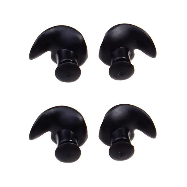 2 Pairs Silicone Waterproof Spiral Earplugs For Swimming | Syndmart