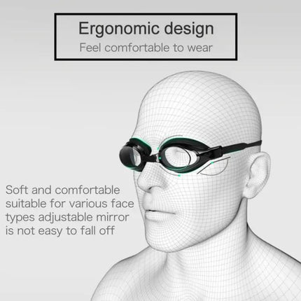 Anti-Fog Silicone Swimming Goggles With Swim Cap Set