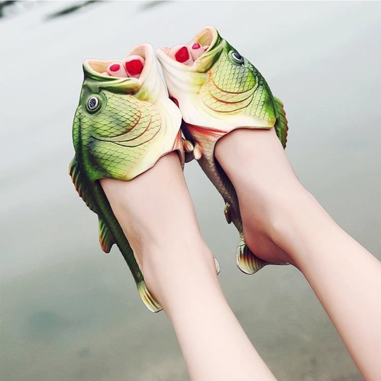 Fish-Inspired EVA Summer Beach Footwear for Men and Women - Size 38