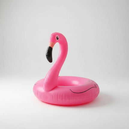 Inflatable Flamingo Pool Float 90cm PVC Swim Ring