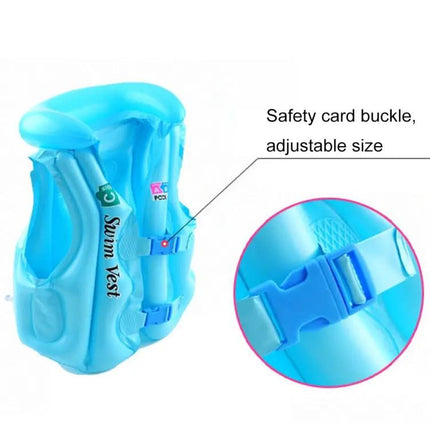 2-Pack Kids Inflatable Swim Vest Small PVC Life Jacket | Syndmart