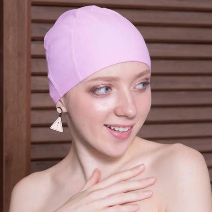 Waterproof PU Swim Cap For Long Hair Adults Elastic Fit | Syndmart