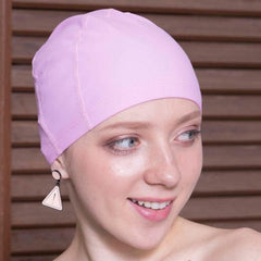 Premium Waterproof Stretchy Swimming Cap for Long Hair with Ear Protection