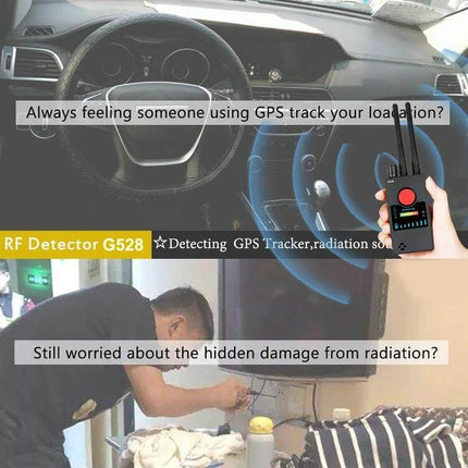 Wireless Signal Detector for Everyday Privacy Scanning in car and home detecting hidden GPS trackers and cameras with dual antenna high-gain