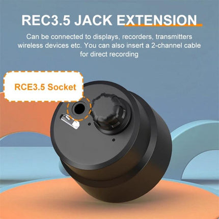 High Strength Pipe Leak Detector for Construction Use showing REC3.5 jack extension and RCE3.5 socket close-up