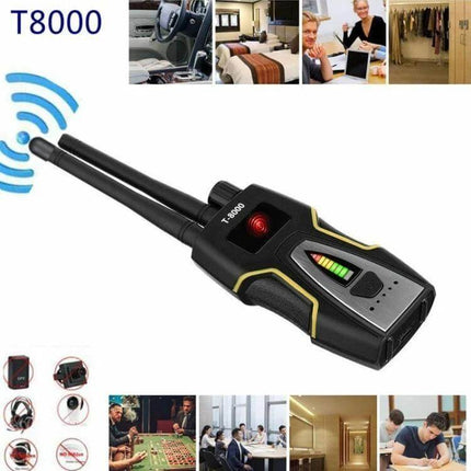 Portable RF Signal Detector for Hidden Bugs and GPS Devices handheld scanner detecting hidden trackers in cars, rooms and offices
