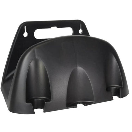 Wall Mounted Plastic Water Pipe Holder For Garden Irrigation - black durable plastic wall hose and pipe organizer for garden, car wash, and cleaning