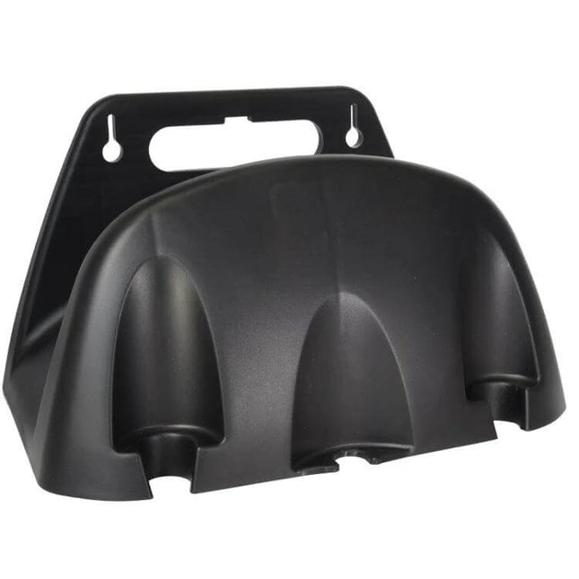 Wall Mounted Plastic Water Pipe Holder For Garden Irrigation - black durable plastic wall hose and pipe organizer for garden, car wash, and cleaning