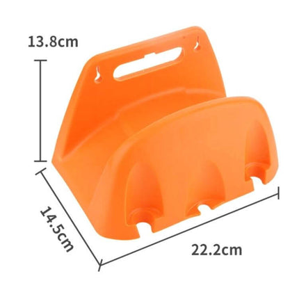 Wall Mounted Plastic Water Pipe Holder For Garden Irrigation orange plastic wall-mounted hose organizer with dimensions