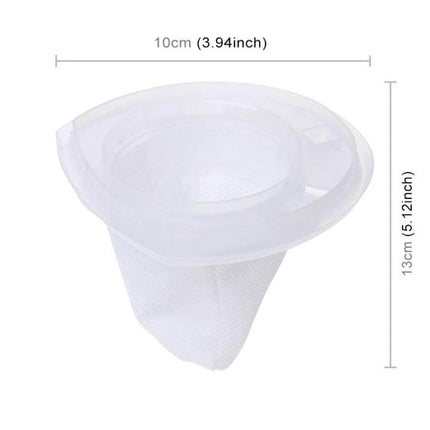 Washable Replacement HEPA Cup for Decker Vacuum Cleaner — white reusable washable HEPA cup with measurements 10cm x 13cm
