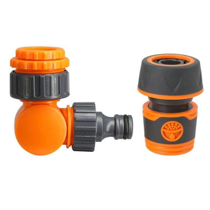 Washing Machine Faucet Connector 180 Degree Swivel plastic 12 mm port orange grey 180° swivel for laundry hose