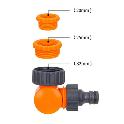 Washing Machine Faucet Connector 180 Degree Swivel plastic 12mm port with 180-degree swivel for flexible laundry hose routing