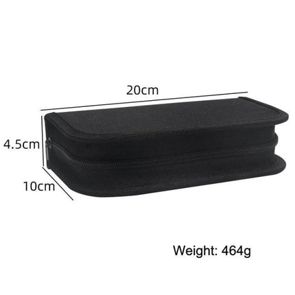 Watch Repair Tool Set for Home Use Portable Everyday Handy Kit compact black zippered storage case 20cm x10cm x4.5cm, weight 464g