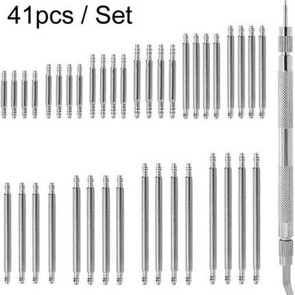 Watch Repair Tools 41 Piece Shaft And Lugs Set For Strap Replacement stainless steel pins and strap tool set for watch band changes
