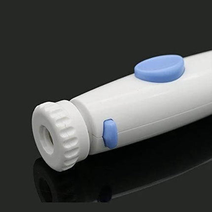 Water Flosser Replacement Hose Handle Flexible For Everyday Use white replacement handle with blue button and threaded connector