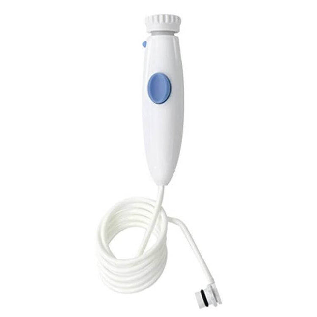 Water Flosser Replacement Hose Handle Flexible For Everyday Use - white flexible hose with durable red handle alternative for Waterpik WP-100