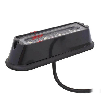 Waterproof Car Strobe Light Emergency Warning Lamp compact 12V roadside LED strobe with wiring for easy installation, weatherproof housing