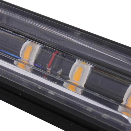 Waterproof Car Strobe Light Emergency Warning Lamp close-up LED strip and waterproof housing for 12V vehicle roadside visibility