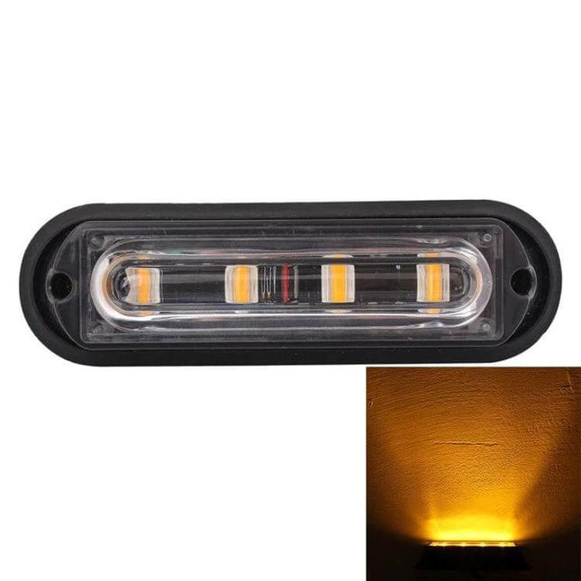 Waterproof Car Strobe Light Emergency Warning Lamp compact 12V amber LED strobe for roadside visibility