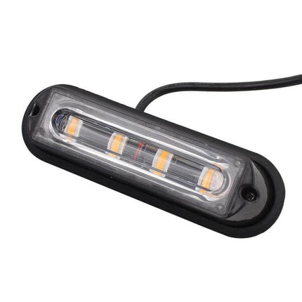 Alt Tag: Waterproof Car Strobe Light Emergency Warning Lamp slim LED 12V waterproof amber strobe for roadside vehicle emergencies
