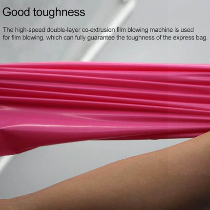 28x40cm Waterproof Packaging Bags, 100 Pcs Per Roll - pink waterproof mailer film stretched to show toughness and secure edge banding