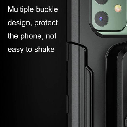 Waterproof Rearview Mirror Phone Holder for Bikes and Motorcycles showing multiple buckle design and secure phone mount