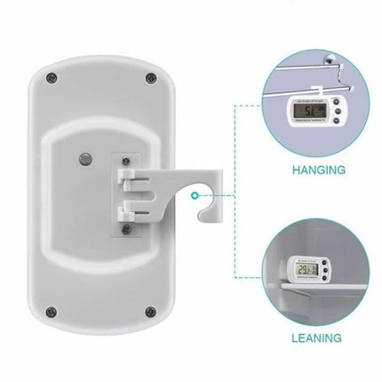 Waterproof Refrigerator Thermometer For Fridge And Freezer compact LCD display with adjustable bracket for hanging or leaning