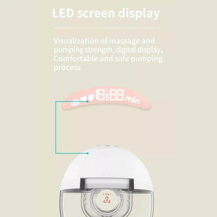 Wearable Breast Pump With LED Display For Daily Use - compact hands-free pump showing LED screen and timing indicators