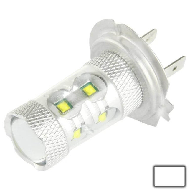 White LED Fog Light For Vehicles With Easy Install compact 60W daylight-white bulb with flexible mounting