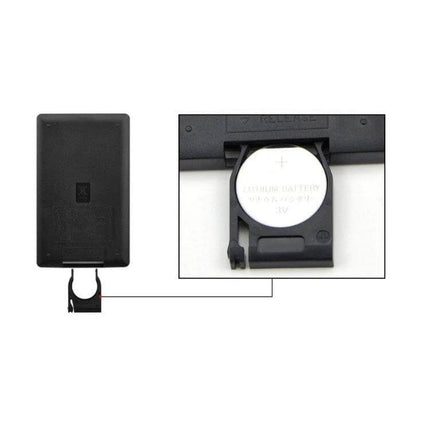 WiFi RGB LED Strip Controller With IR Remote For Home Lighting compact black controller showing CR2032 battery compartment