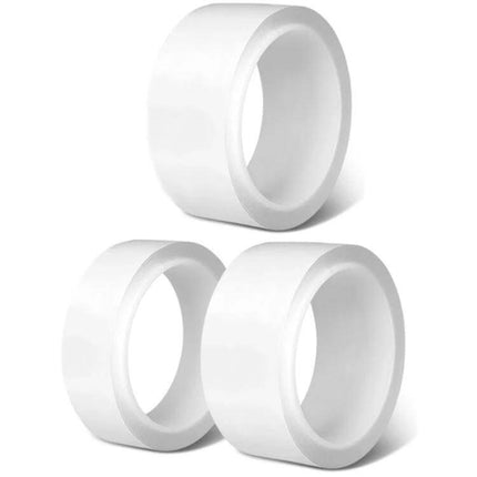 Window Gap Tape 3 Pack Transparent 2cm Wide For Windows And Doors - clear nano-PET sealing strips for window and door gaps, strong hold, clean removal