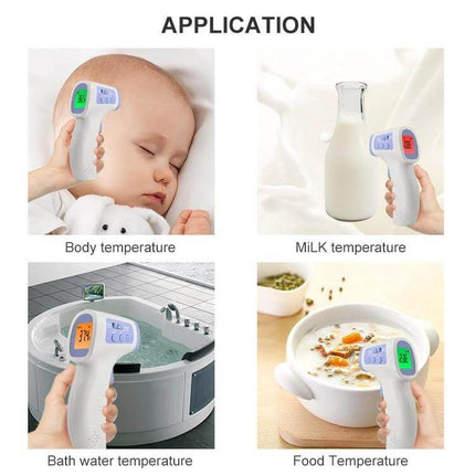 Wintact Infrared Thermometer Non Contact For Everyday Temperature Checks - handheld non-contact use for baby, milk, bath water and food temperature