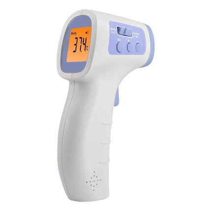 Wintact Infrared Thermometer Non Contact For Everyday Temperature Checks - white handheld non-contact forehead thermometer showing 37.4°C