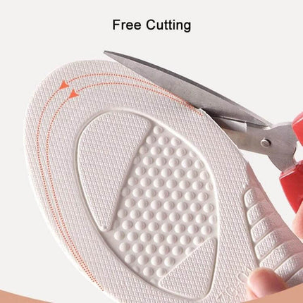 Winter Velvet Height-Boost Insoles For Shoes, 2.5cm Gray - Trim-to-fit gray velvet insoles with cushioned anti-slip sole for winter shoes