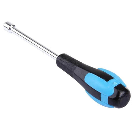 Alt Tag: WLXY Precision 5mm Socket Head Screwdriver For Small Repairs compact CR-V shaft with ergonomic black and blue handle for tight-space 5mm fasteners
